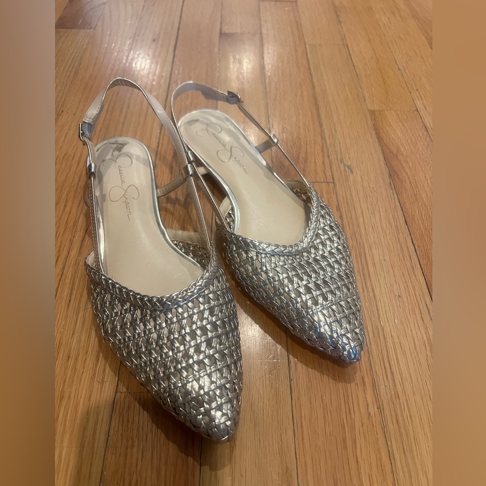 Gold Slingback Flats